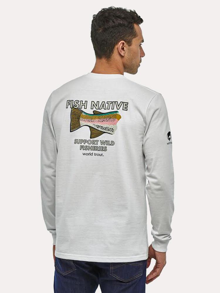 Patagonia Men's Long Sleeved Native World Trout Responsibili-Tee - Saint Bernard