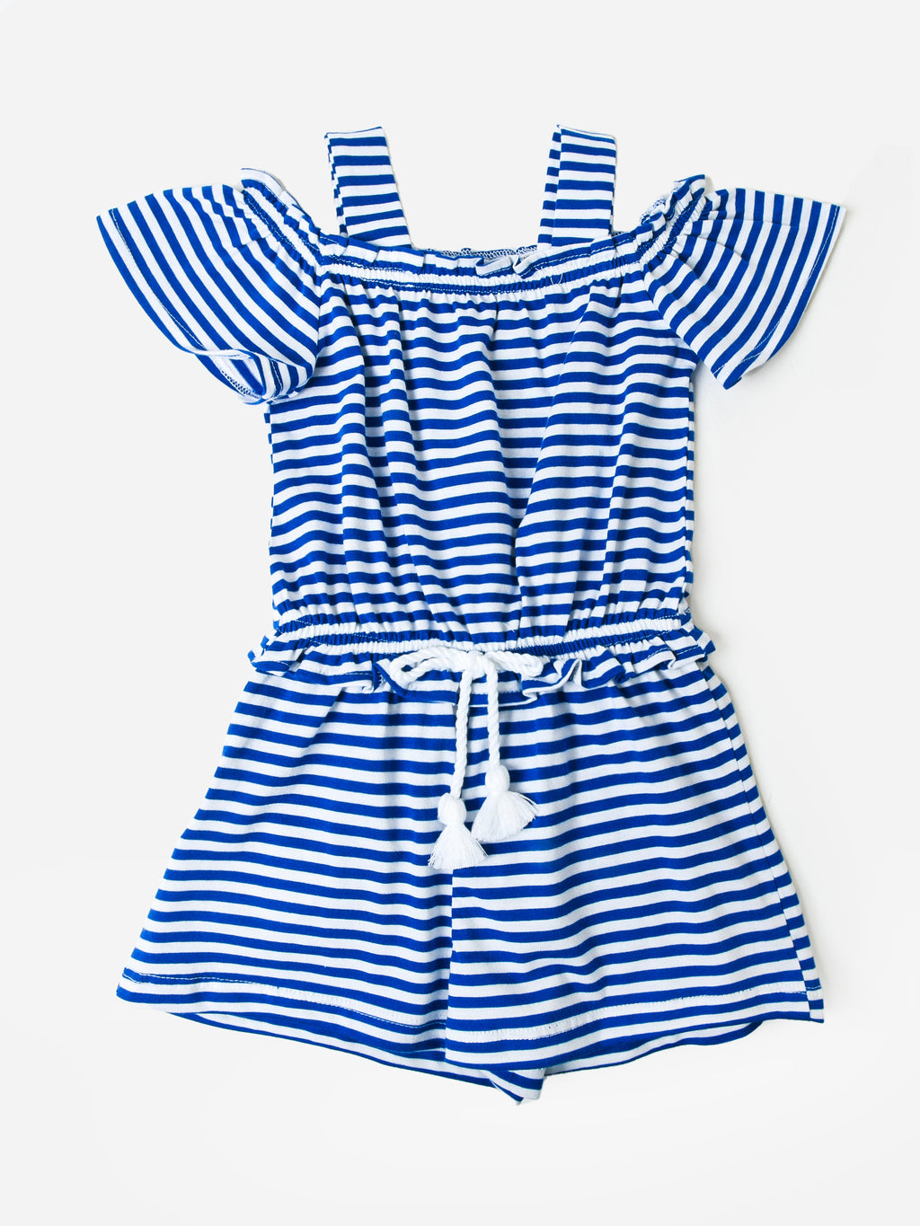 Mayoral Girls' Striped Knit Romper - Saint Bernard