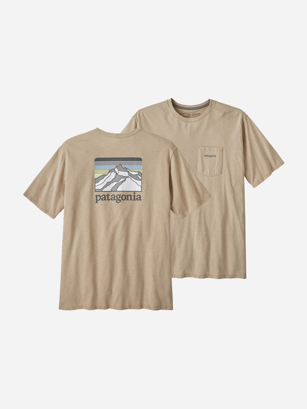 Patagonia Men's Line Ridge Logo Pocket Responsibili-Tee - Saint Bernard