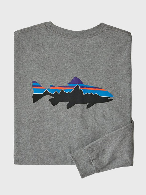 Patagonia Men's L/S Fitz Roy Trout Responsibili- Tee