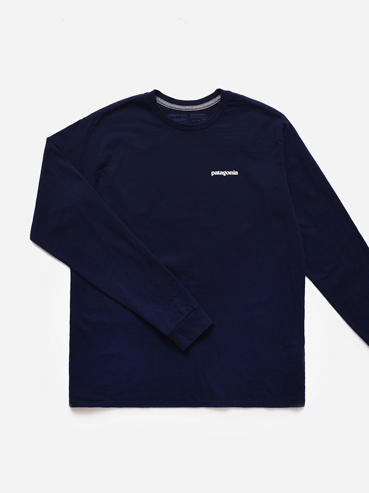 Patagonia Men's Long Sleeve P-6 Logo Responsibili-Tee - Saint Bernard