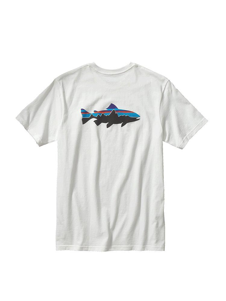 Patagonia Men's Fitz Roy Trout Cotton T-Shirt - Saint Bernard