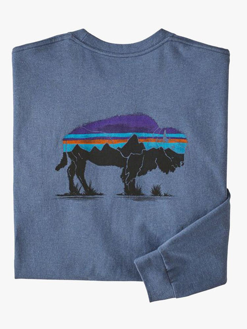 Patagonia Men's Long Sleeve Fitz Roy Bison Responsibili-Tee