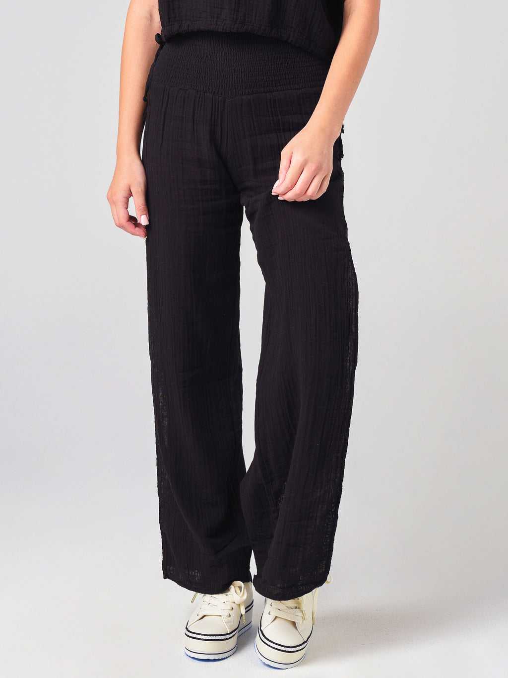 Stark X Women's Elastic Waist Side Slit Pant - Saint Bernard