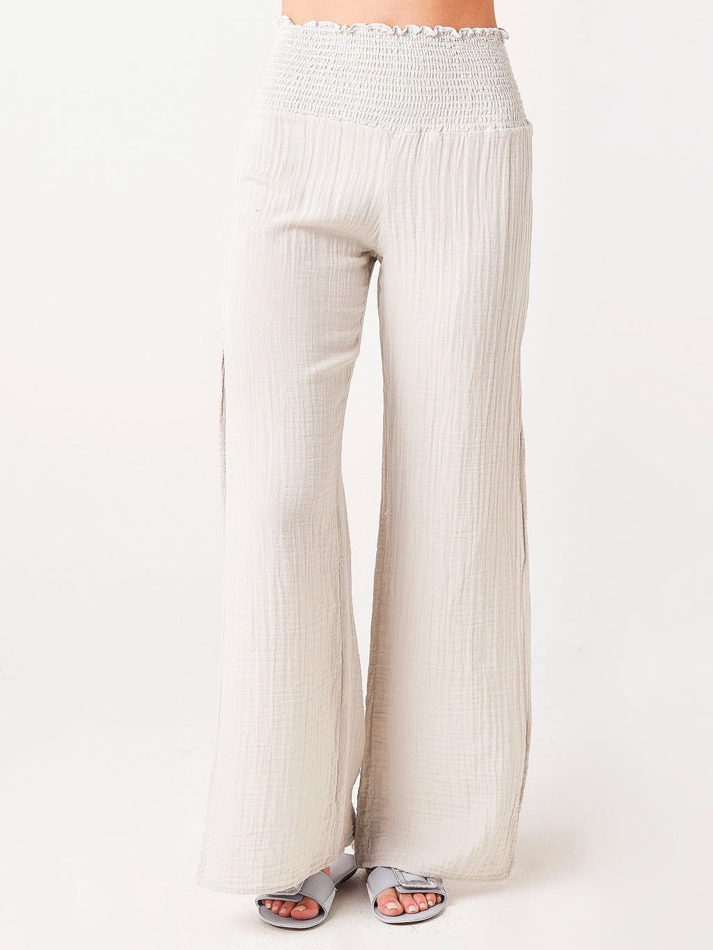 Stark X Women's Elastic Waist Side Slit Pant - Saint Bernard