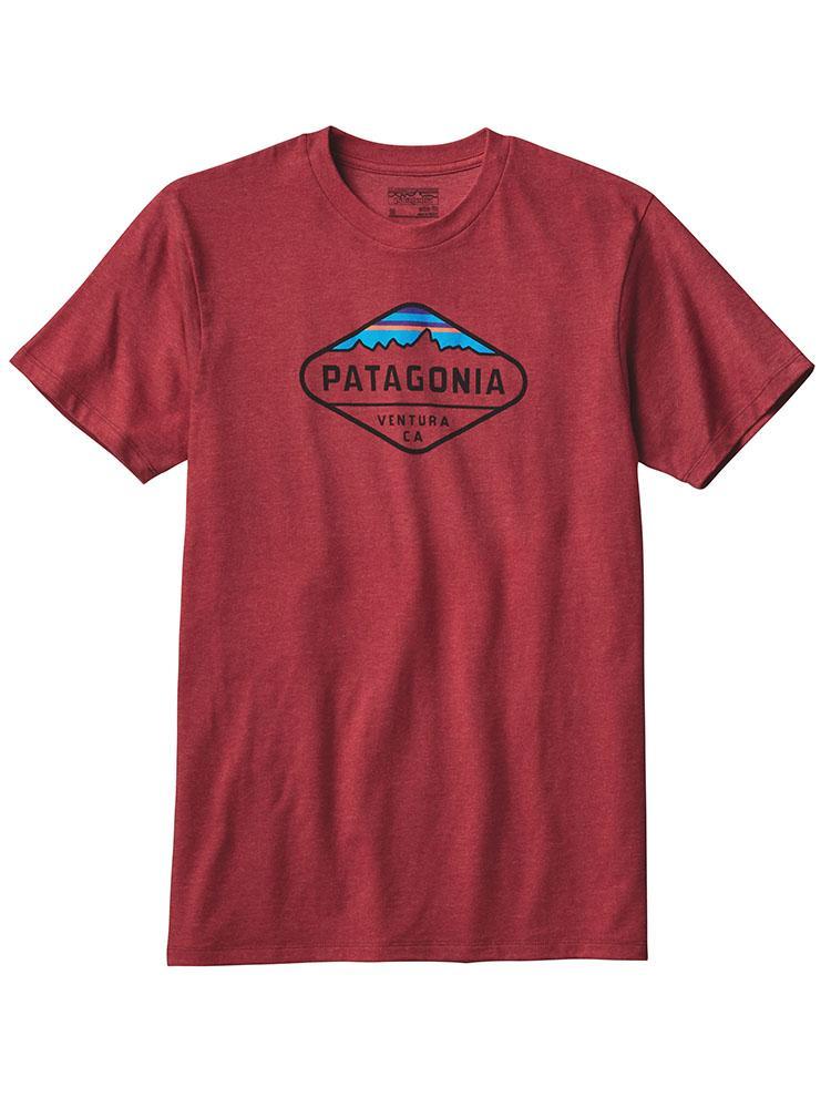 Patagonia Men's Fitz Roy Crest Cotton/Poly T-Shirt - Saint Bernard