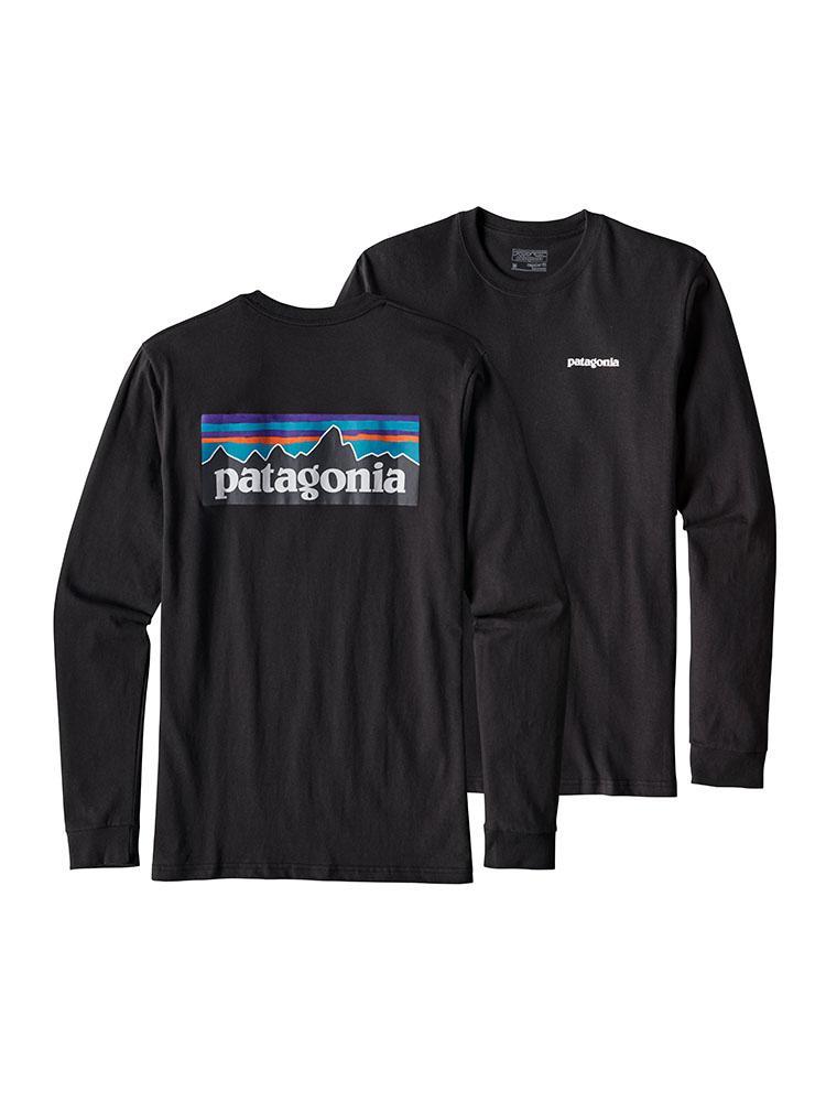 Patagonia Men's Long-Sleeved P-6 Logo Cotton T-Shirt - Saint Bernard