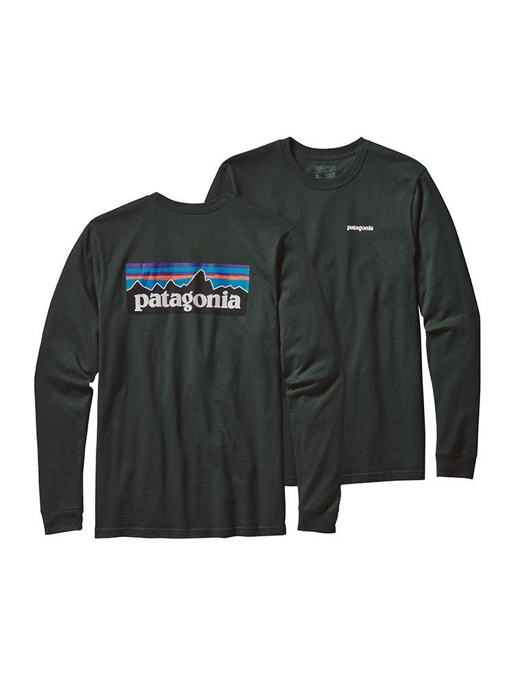Patagonia Men's Long-Sleeved P-6 Logo Cotton T-Shirt - Saint Bernard