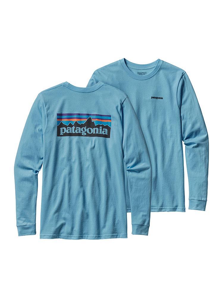 Patagonia Men's Long-Sleeved P-6 Logo Cotton T-Shirt - Saint Bernard