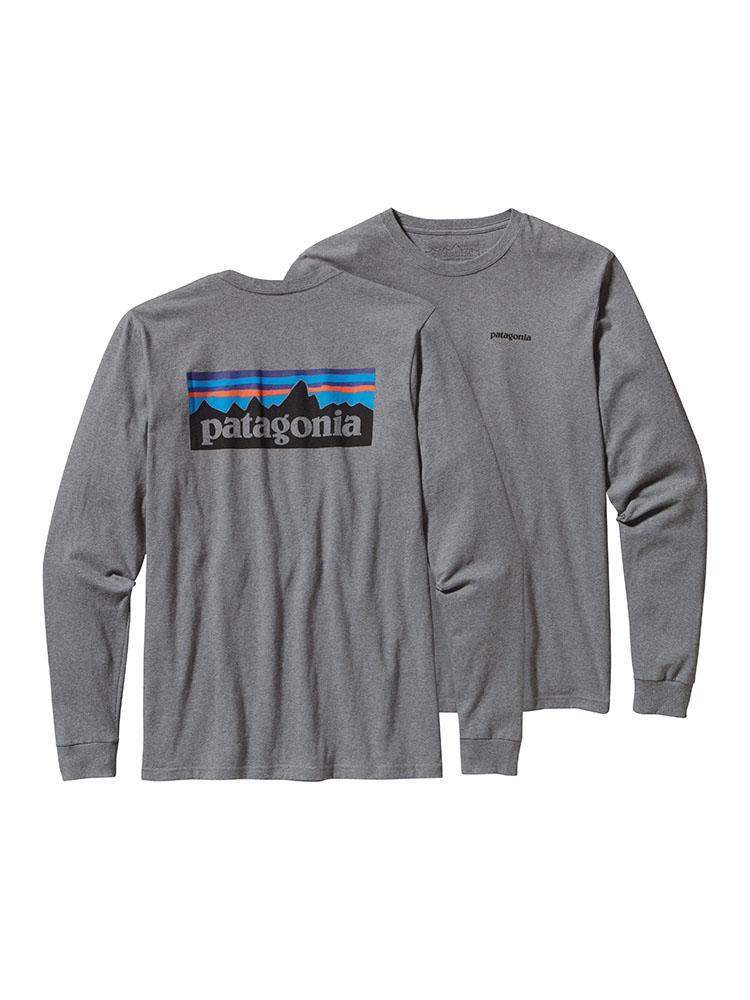 Patagonia Men's Long-Sleeved P-6 Logo Cotton T-Shirt - Saint Bernard