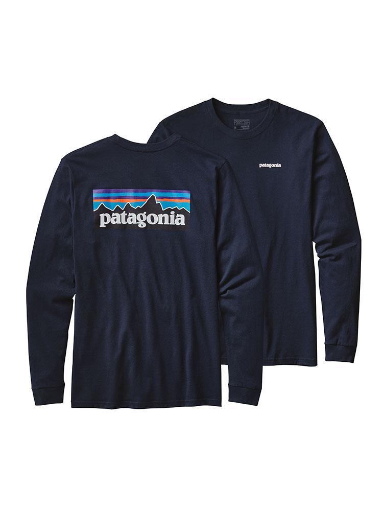 Patagonia Men's Long-Sleeved P-6 Logo Cotton T-Shirt - Saint Bernard