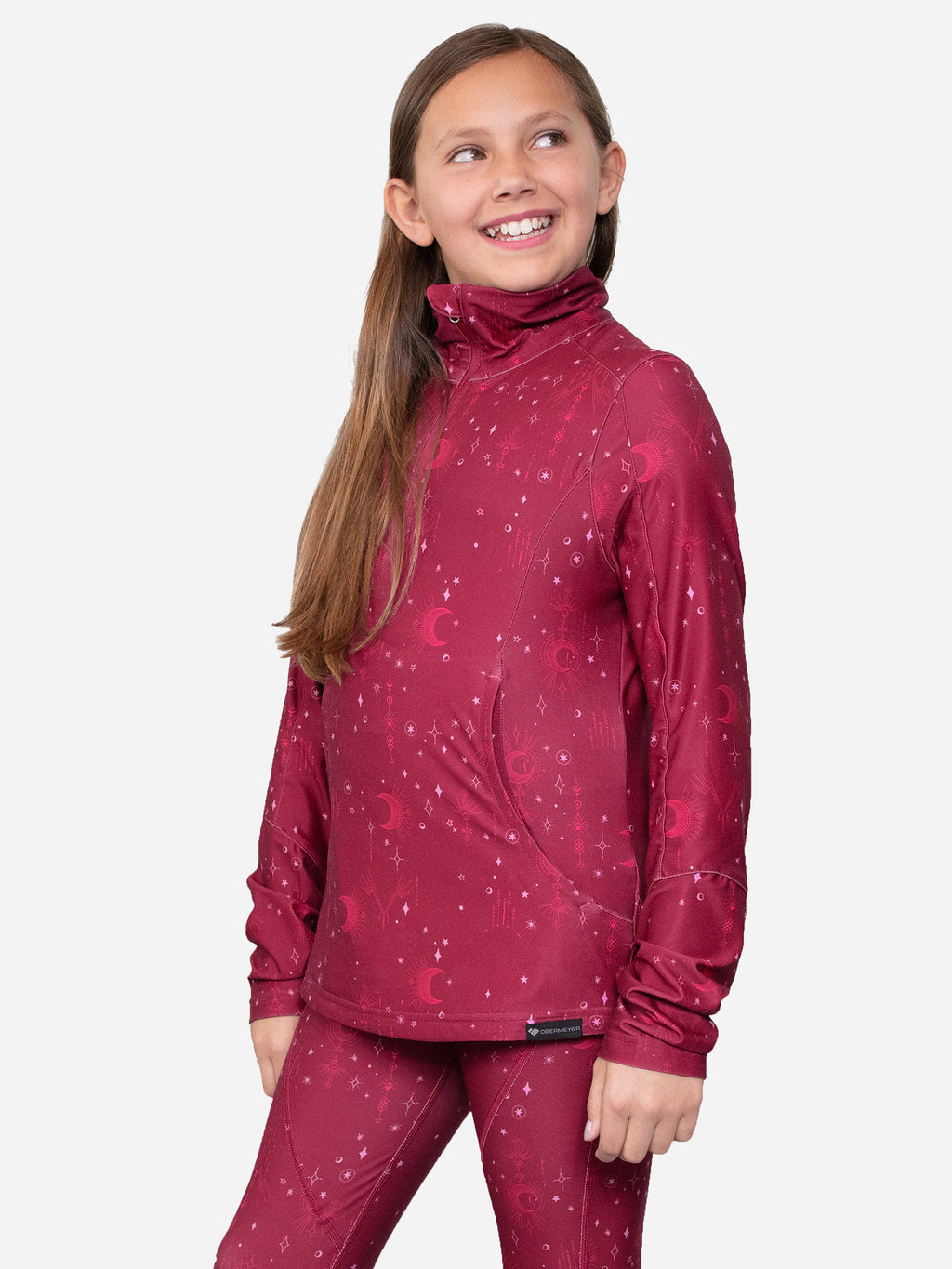 Obermeyer Teen Girls' Clara Quarter-Zip Top - Saint Bernard