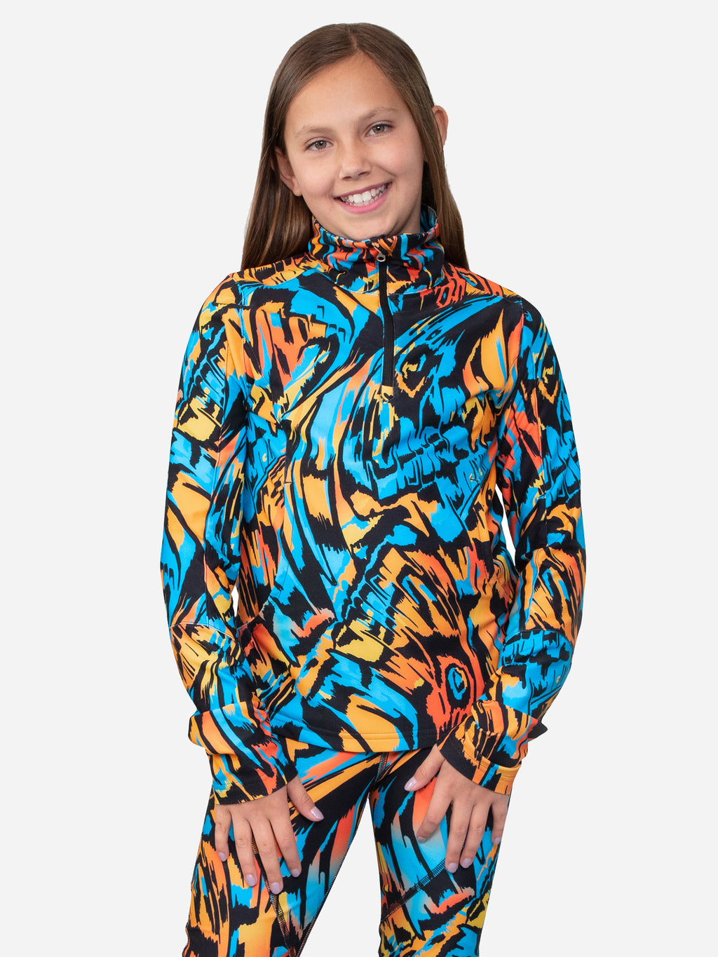 Obermeyer Teen Girls' Clara Quarter-Zip Top - Saint Bernard