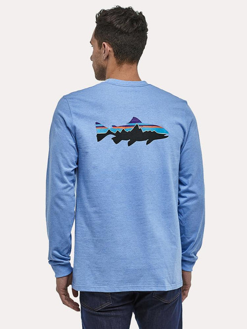 Patagonia Men's Long-Sleeved Fitz Roy Trout Responsibili-Tee