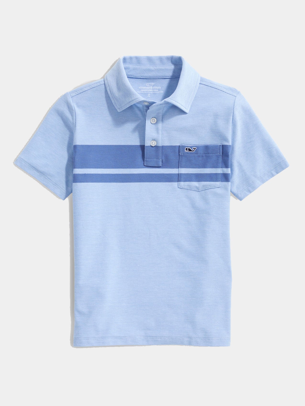 Vineyard Vines Boys' Soul Stripe Edgartown Polo - Saint Bernard