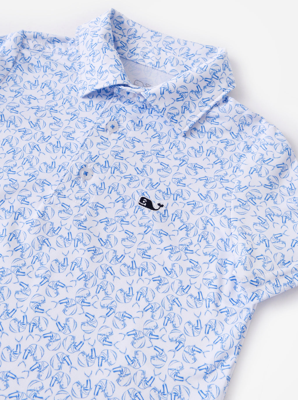 Vineyard Vines Boys' Printed Sankaty Polo - Saint Bernard
