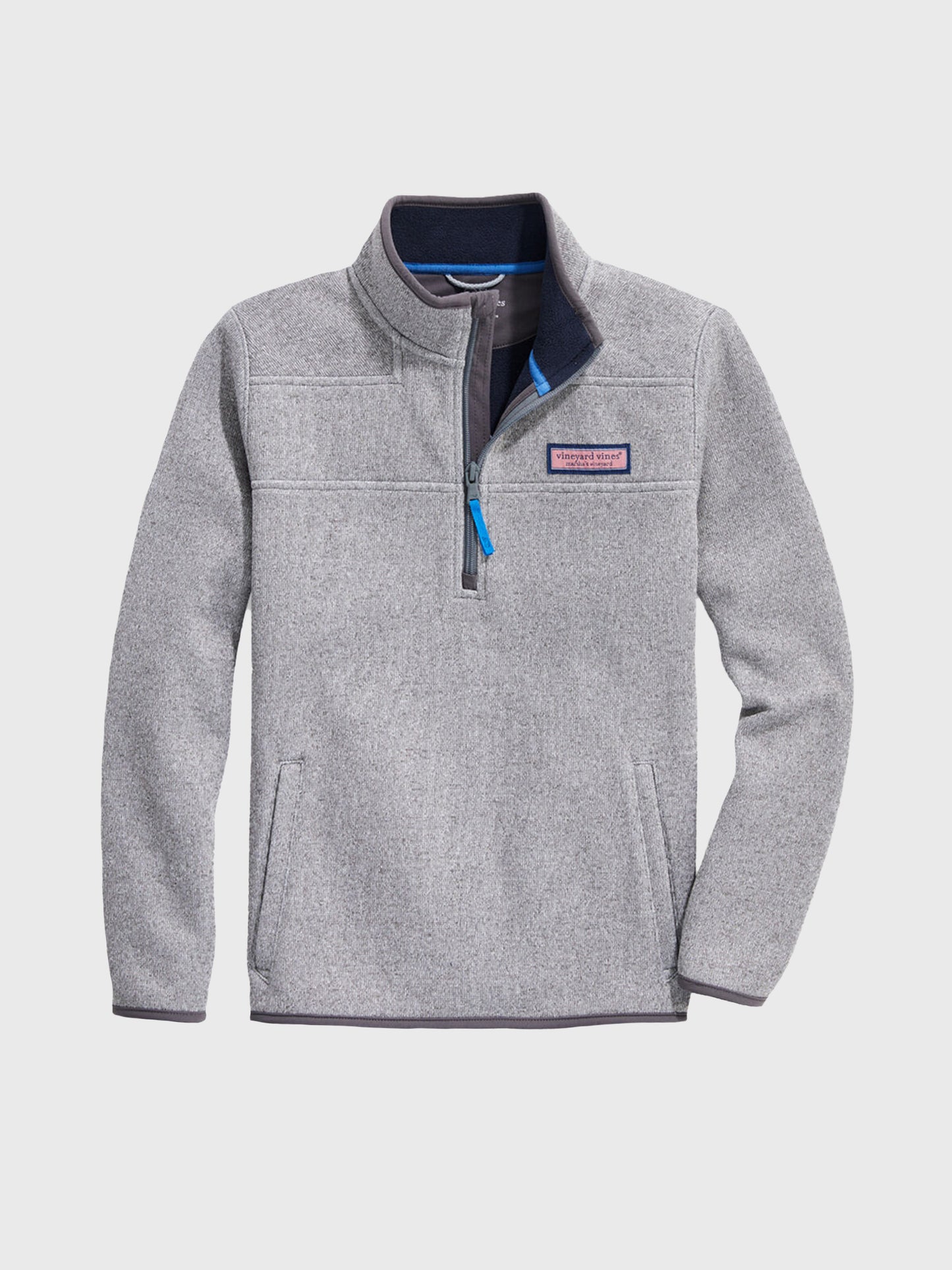 Vineyard Vines Boys' Sweater Fleece 1/2-Zip Shep Shirt - Saint Bernard