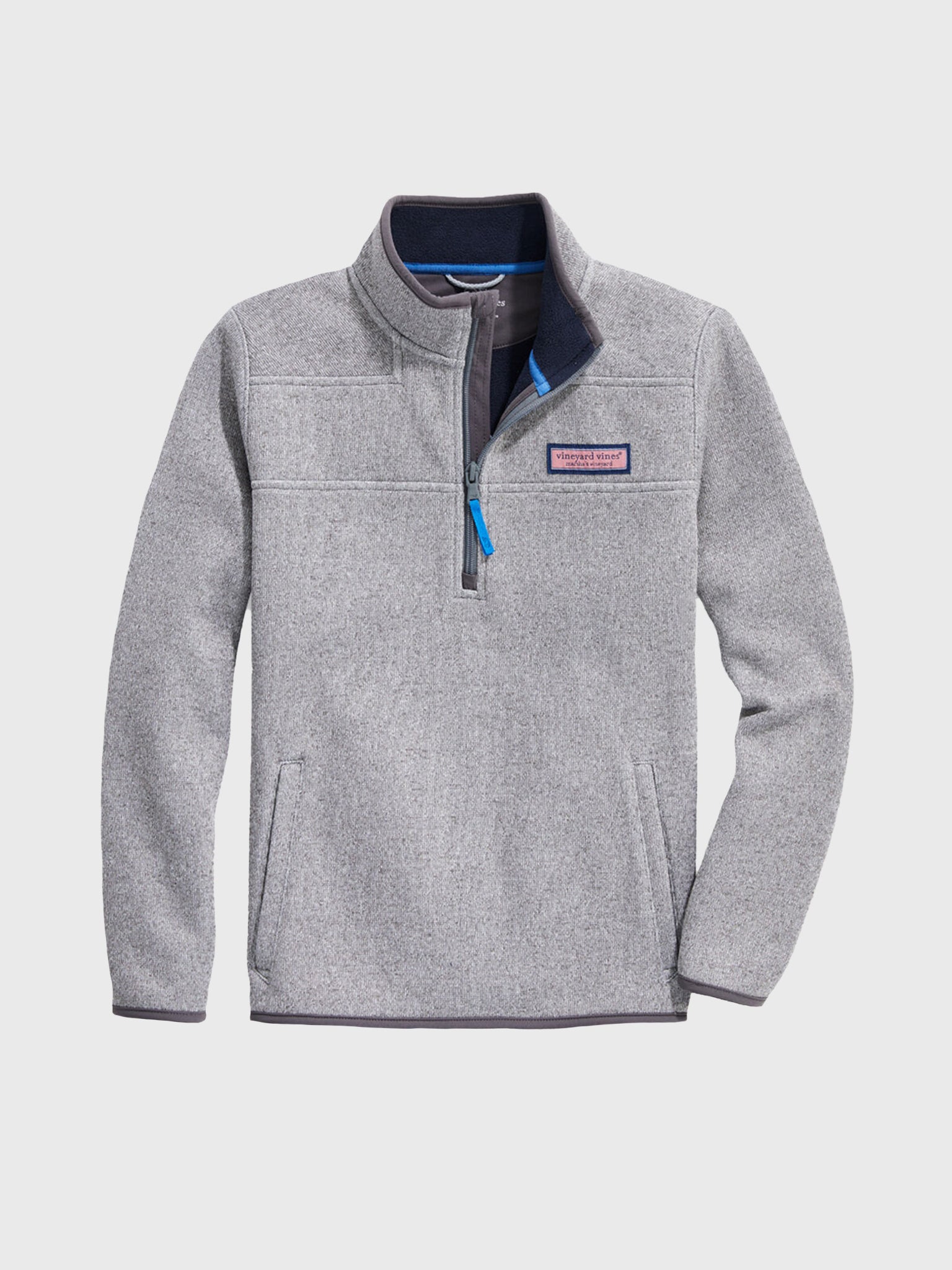Vineyard Vines Boys' Sweater Fleece 1/2-Zip Shep Shirt - Saint Bernard