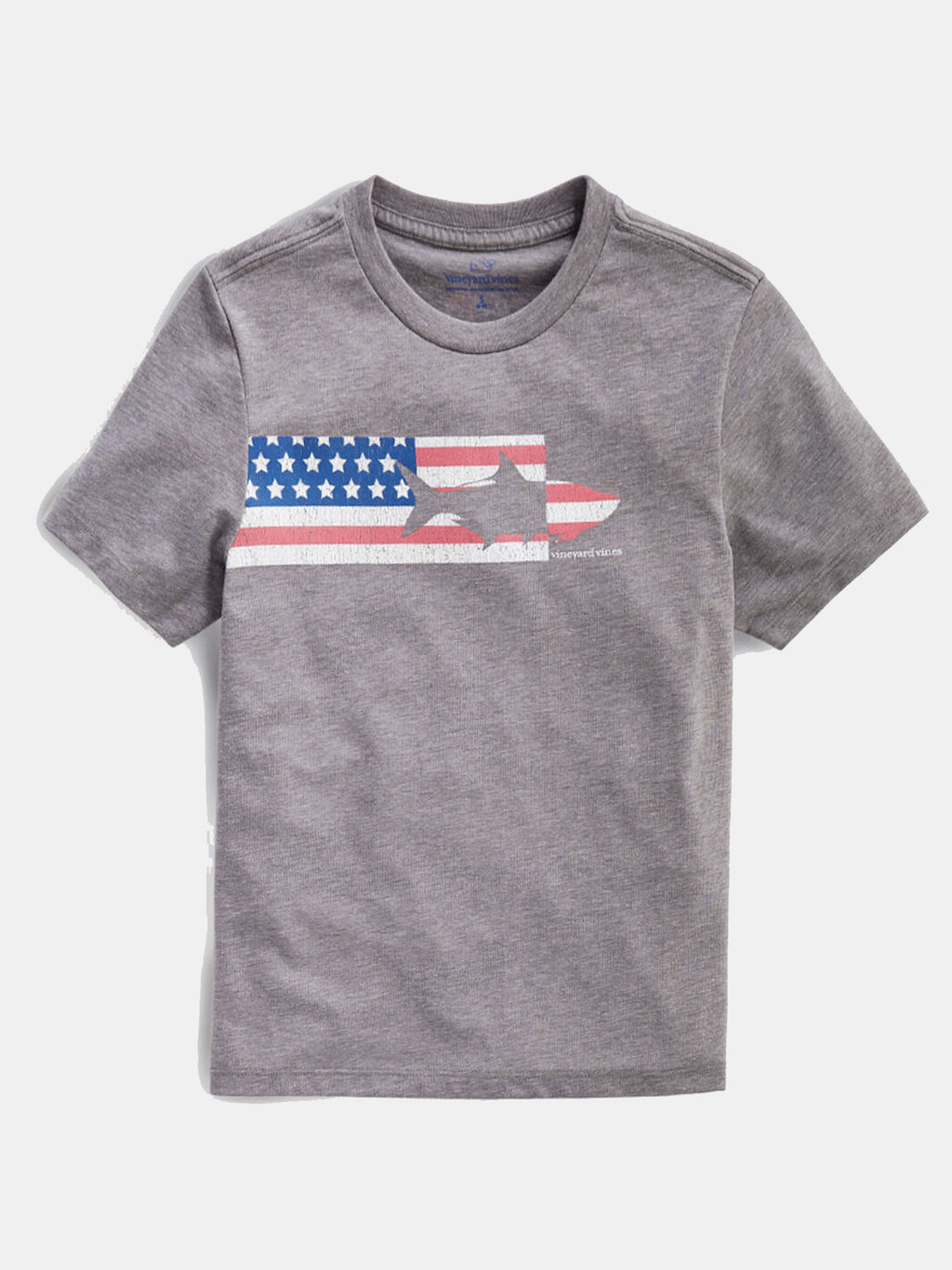 Vineyard Vines Boys' Short Sleeve USA Tarpon Chest Stripe Tee - Saint Bernard