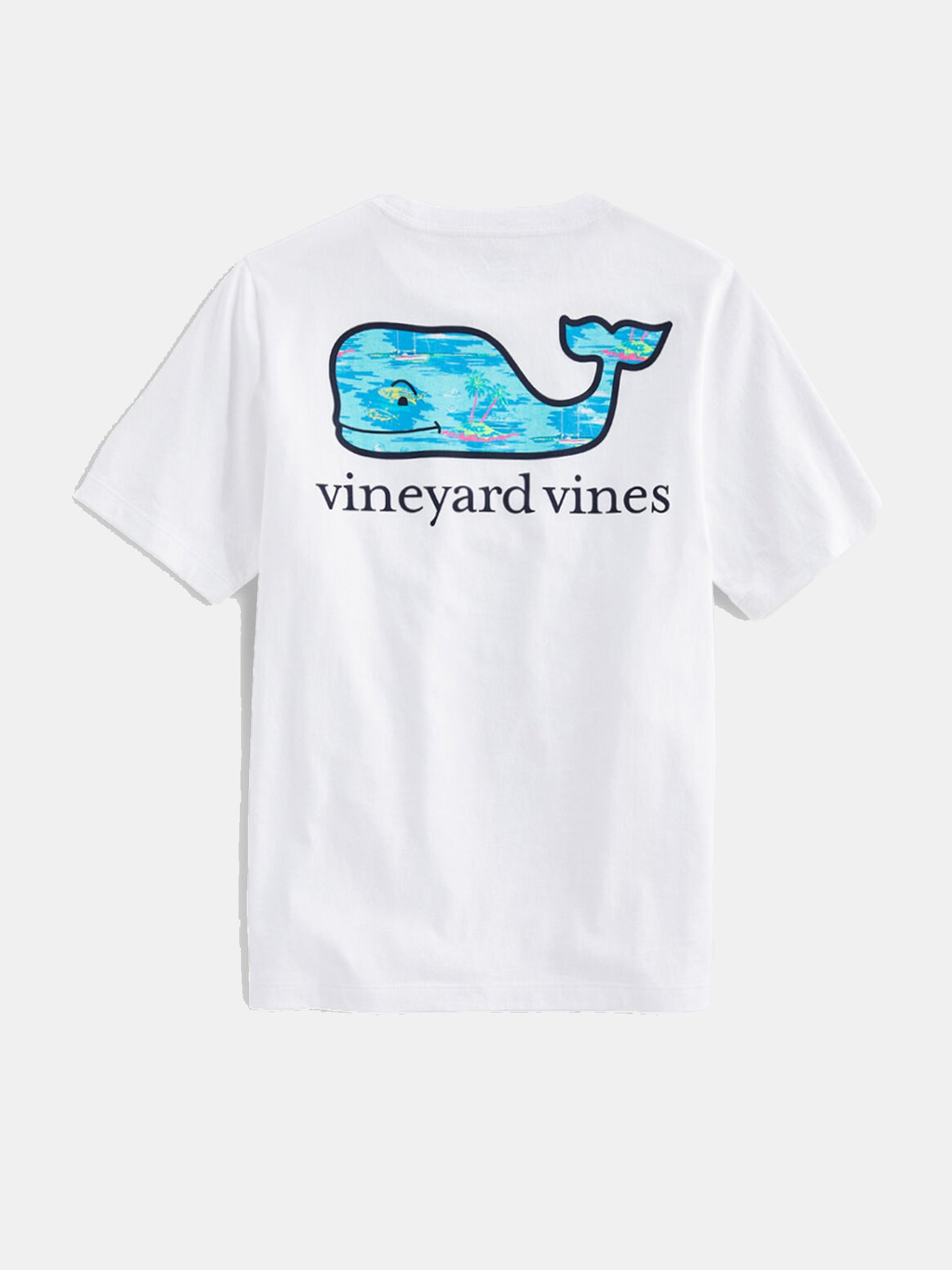 Vineyard Vines Boys' Short-Sleeve Ocean Scenic Whale Fill Pocket Tee