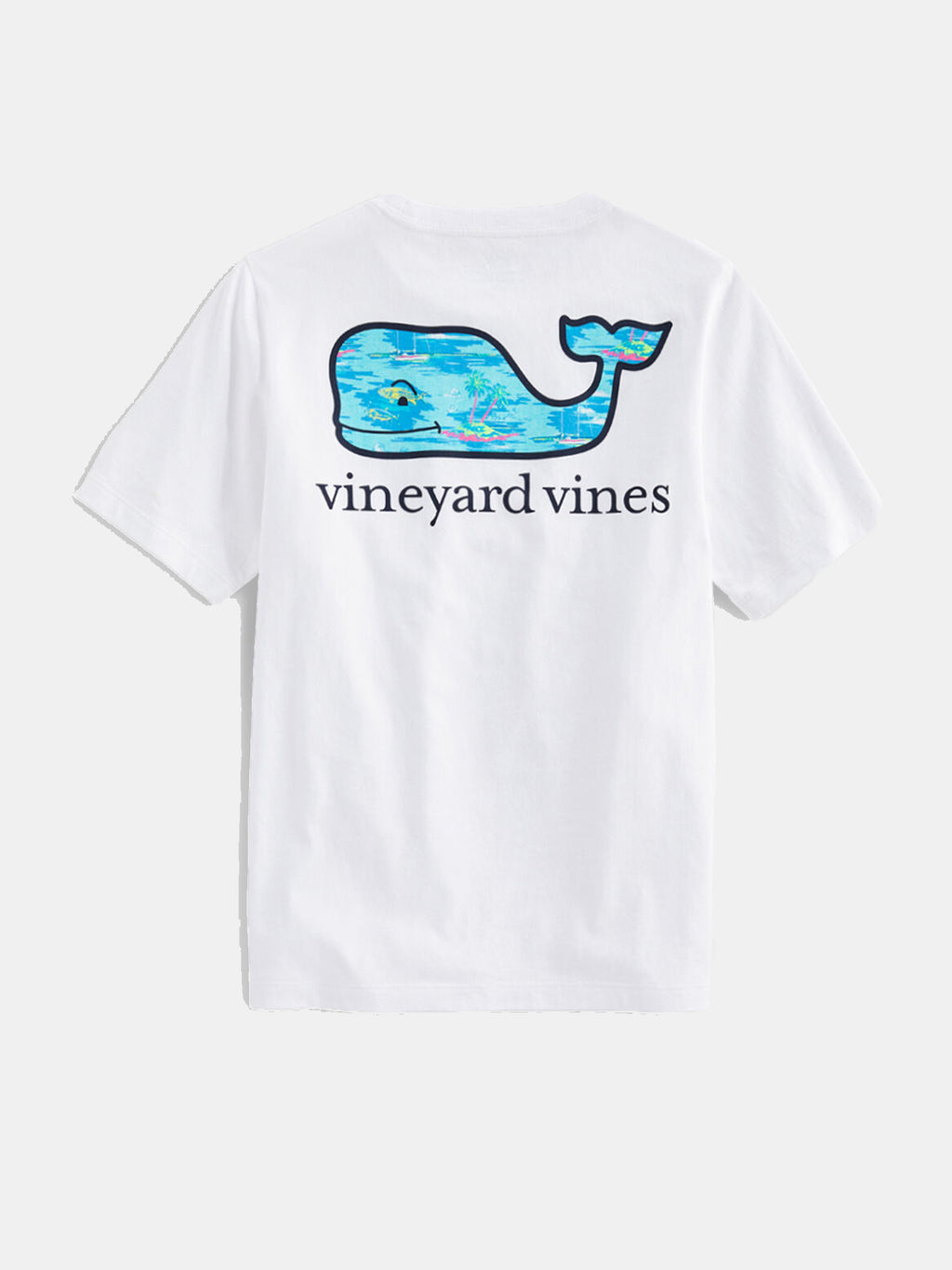 Vineyard Vines Boys' Short-Sleeve Ocean Scenic Whale Fill Pocket Tee - Saint Bernard