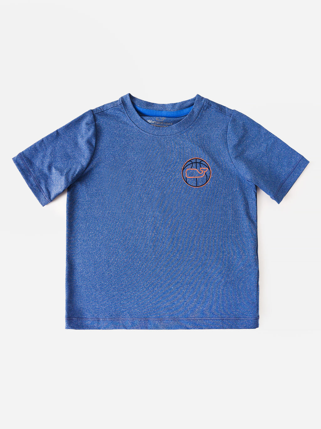 Vineyard Vines Boys' Basketball Whale Harbor Performance Tee - Saint Bernard