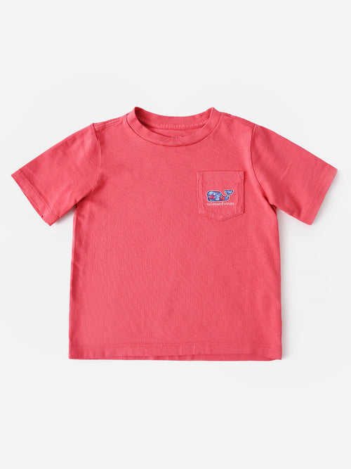 Vineyard Vines Boys' Baseball Gear Whale Pocket Tee
