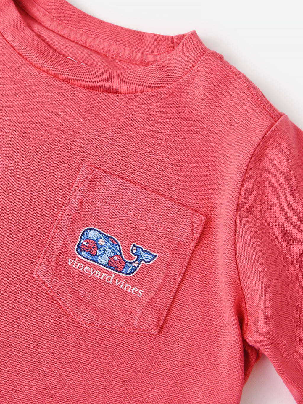 Vineyard Vines Boys' Baseball Gear Whale Pocket Tee - Saint Bernard