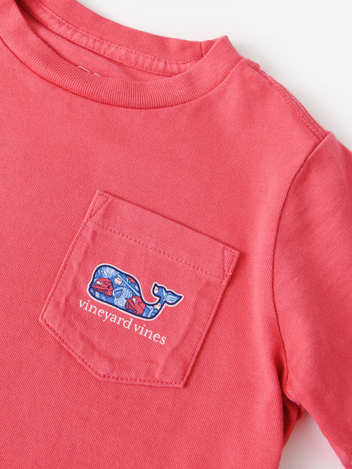 Vineyard Vines Boys' Baseball Gear Whale Pocket Tee