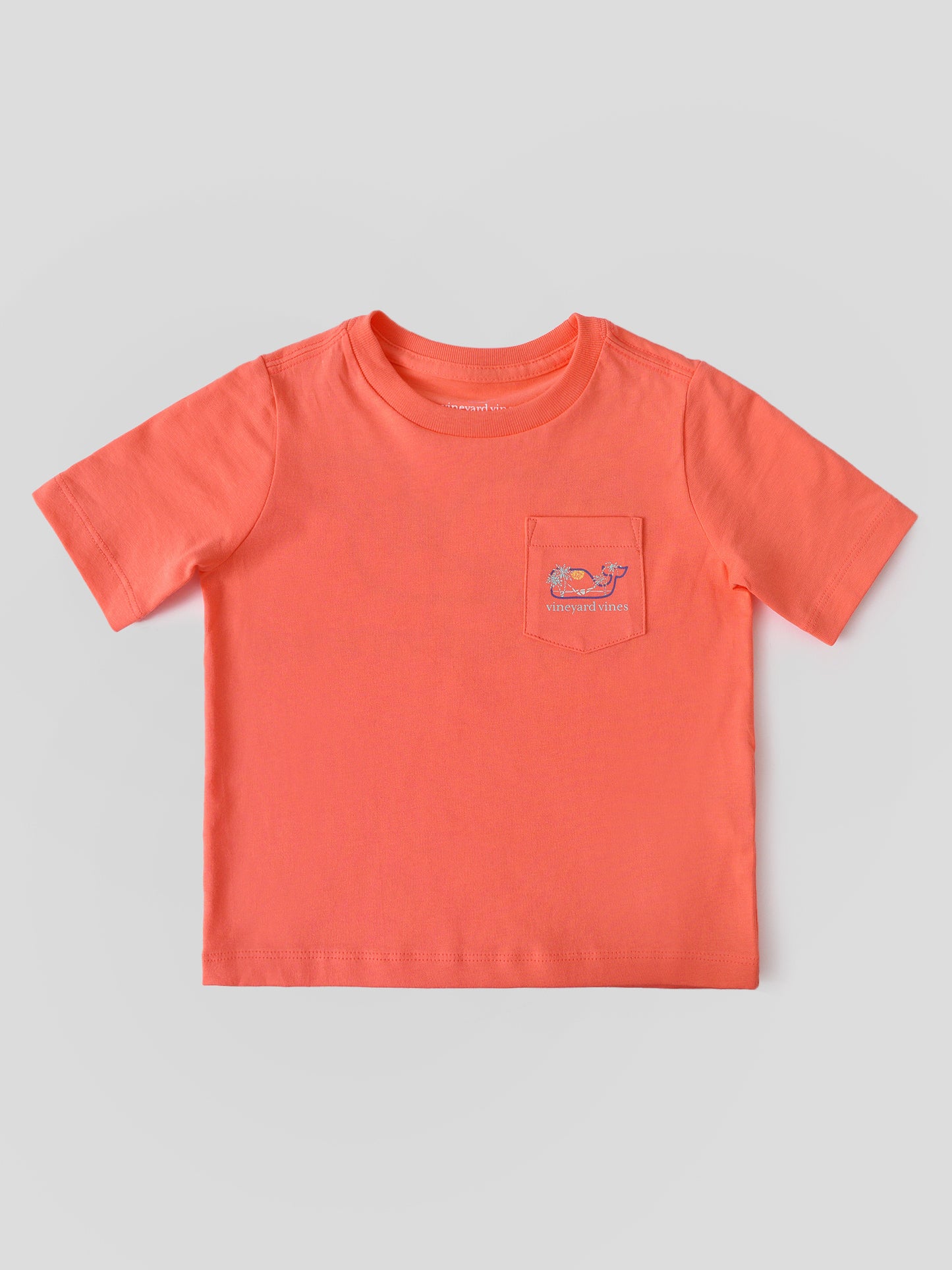 Vineyard Vines Boys' Hammock Mosaic Whale Short-Sleeve Pocket Tee - Saint Bernard