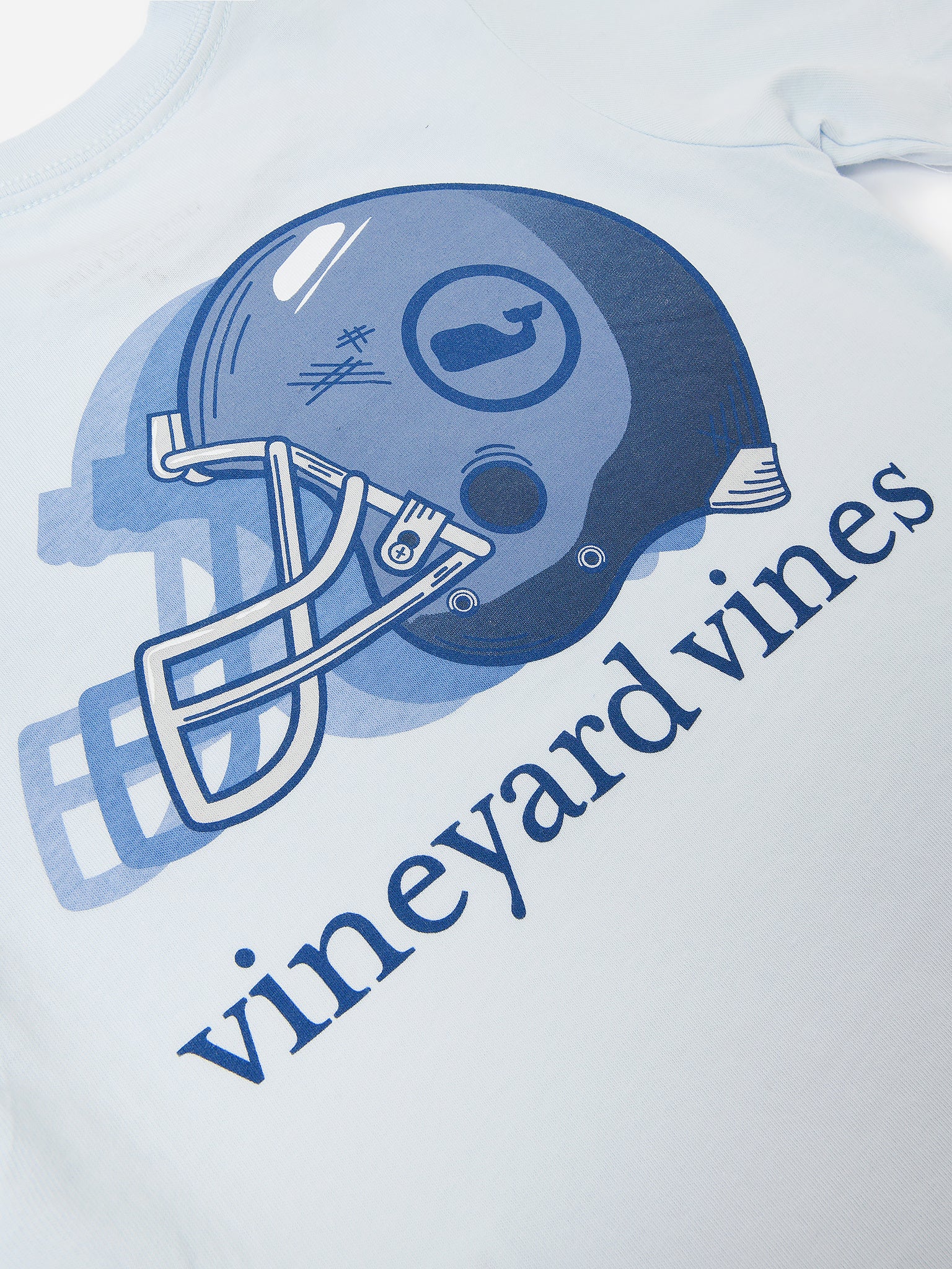 Vineyard Vines Boys' Football Helmet Fade Pocket Tee