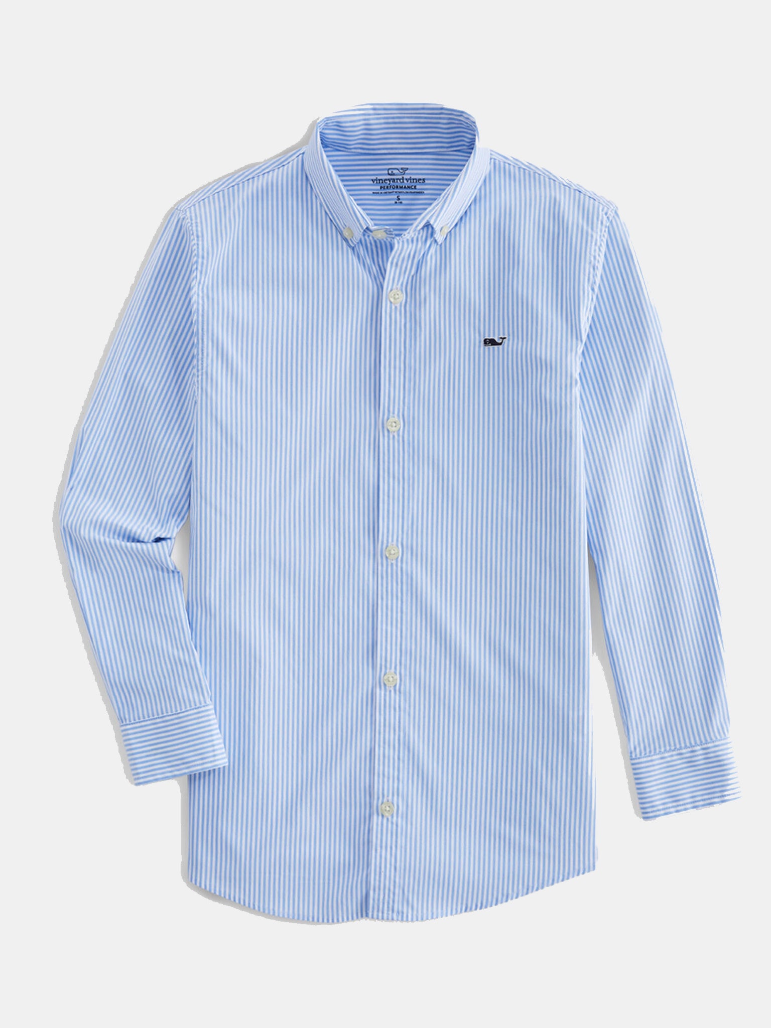 Vineyard Vines Boys' Cottage On-The-Go Performance Whale Button-Down Shirt - Saint Bernard