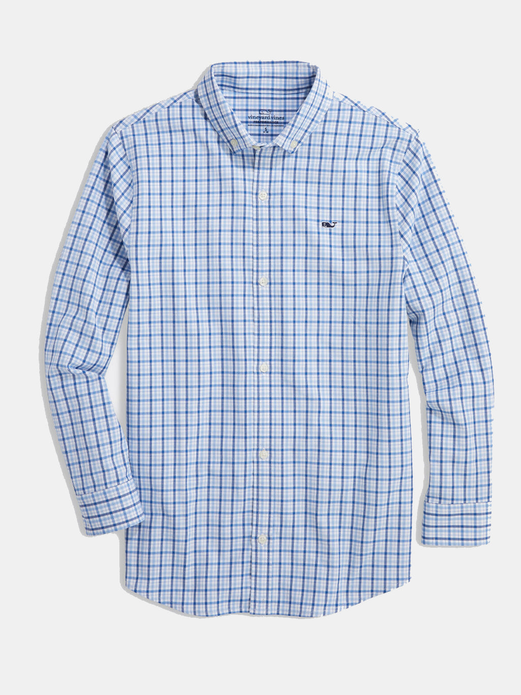 Vineyard Vines Boys' Cotton Performance Whale Shirt - Saint Bernard