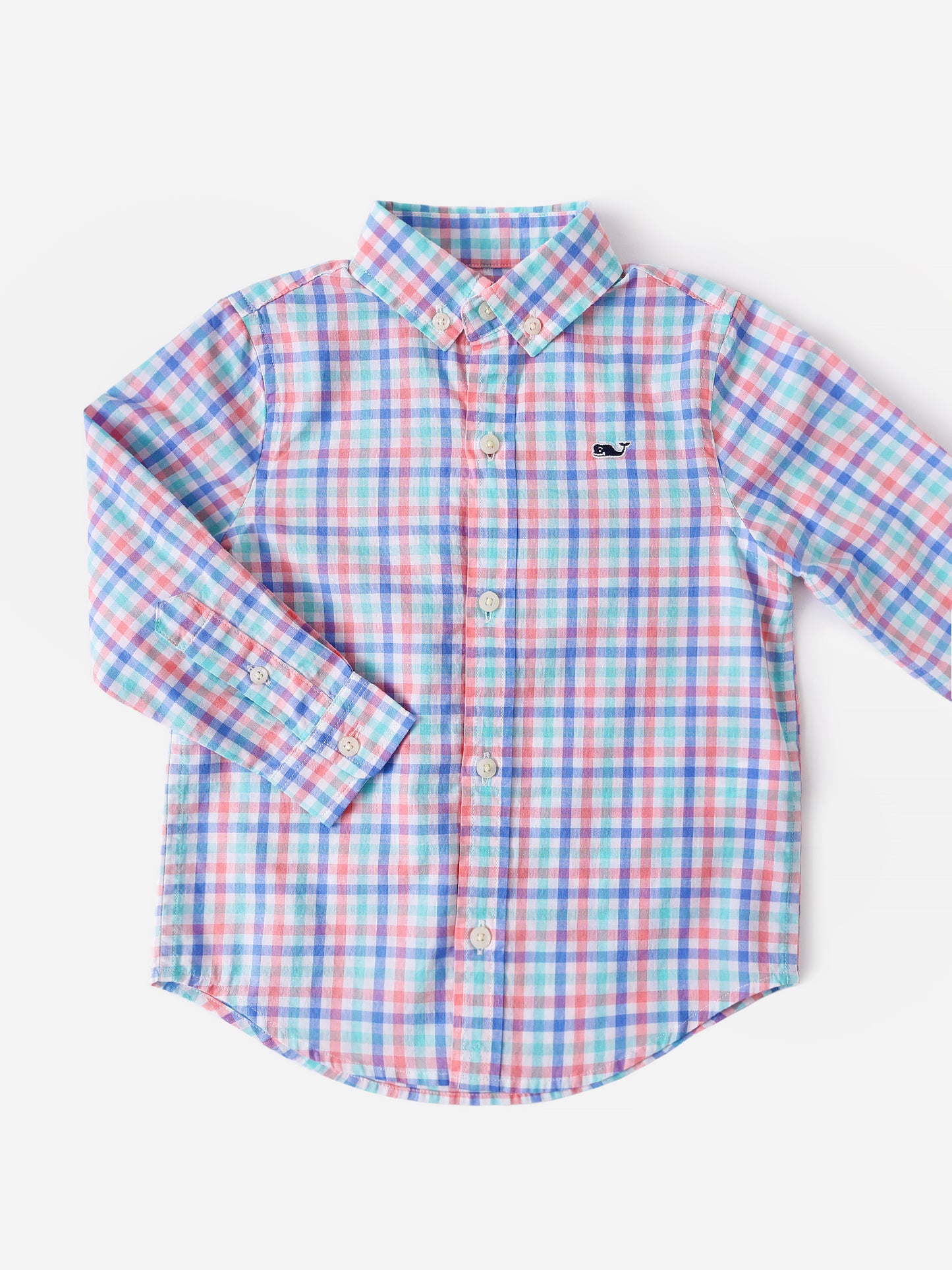 Vineyard Vines Boys' Poplin Whale Shirt - Saint Bernard