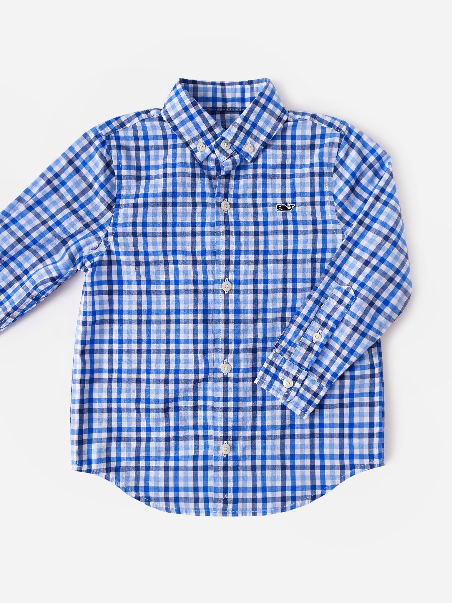 Vineyard Vines Boys' Poplin Whale Shirt - Saint Bernard