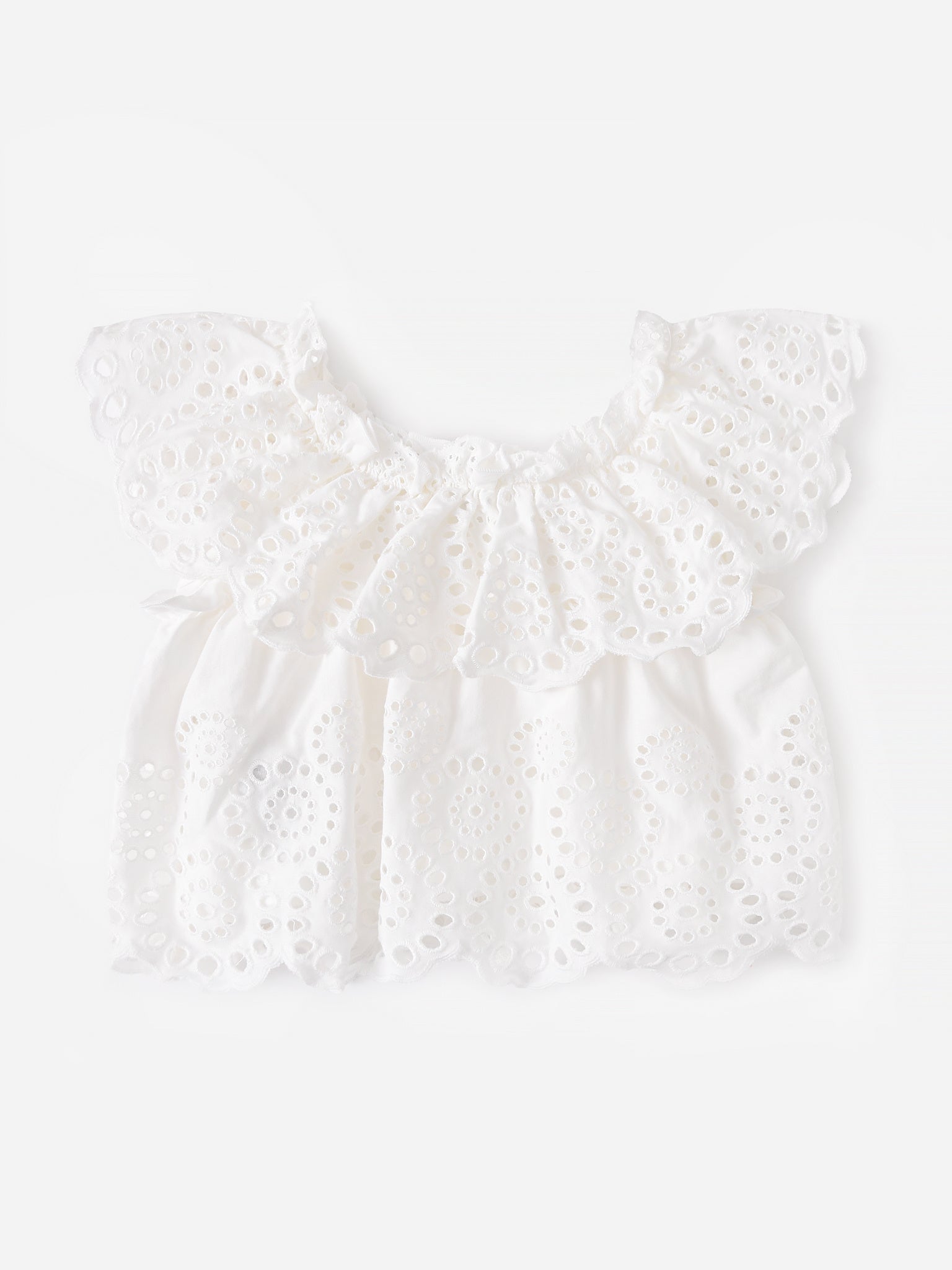 Mayoral Girls' Eyelet Top - Saint Bernard