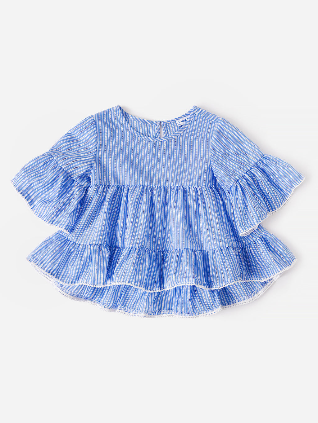 Mayoral Girls' Stripes Loose Shirt - Saint Bernard