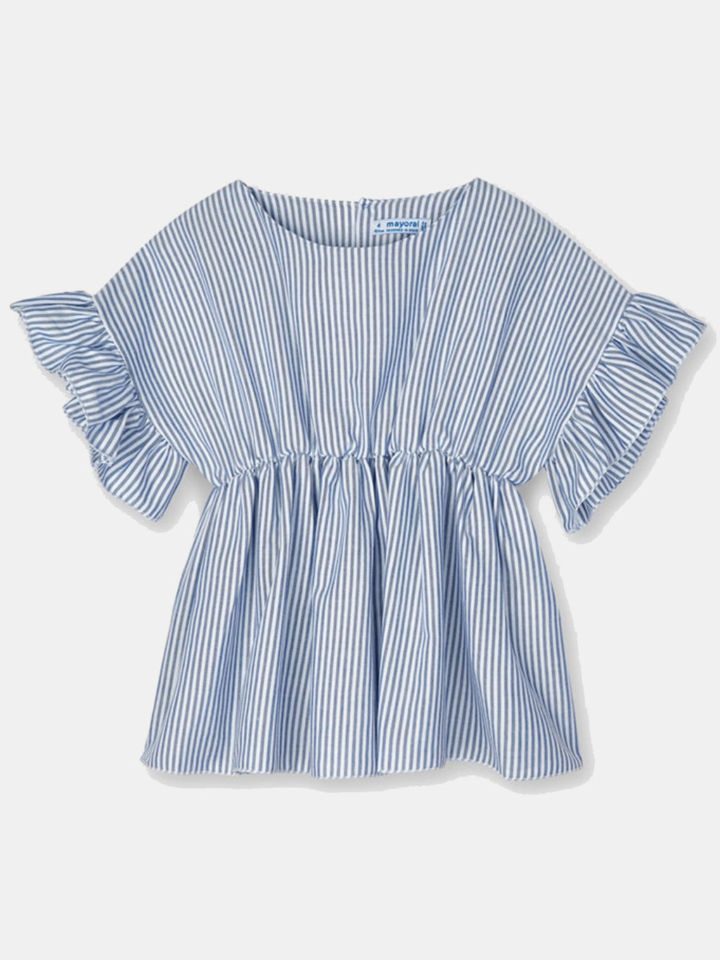 Mayoral Girls' Blouse with Ruffle Sleeve - Saint Bernard