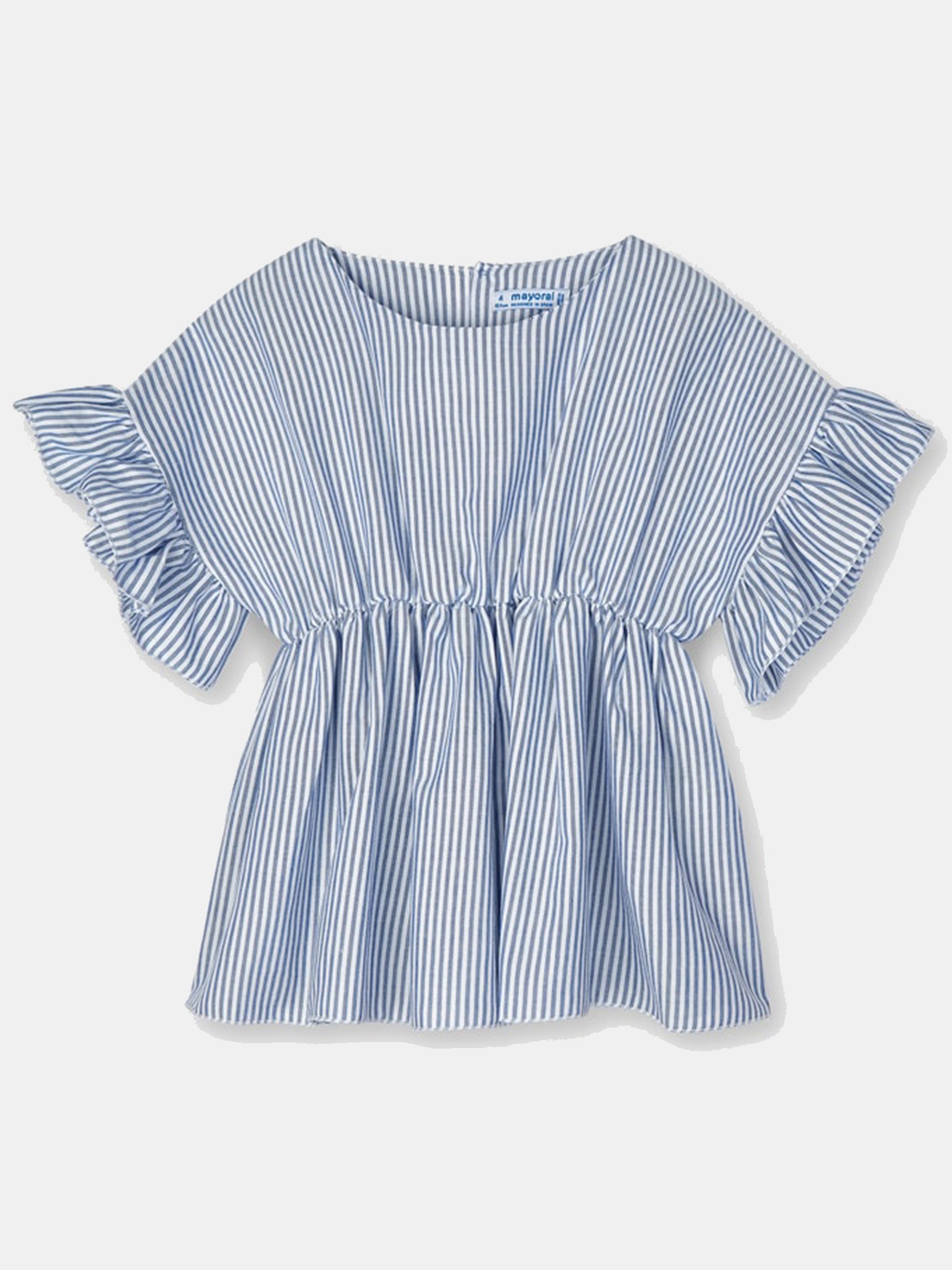 Mayoral Girls' Blouse with Ruffle Sleeve - Saint Bernard