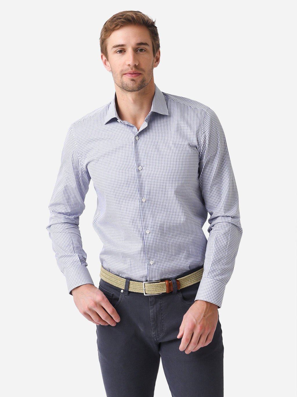Maria Santangelo Men's Cotton Woven Shirt - Saint Bernard