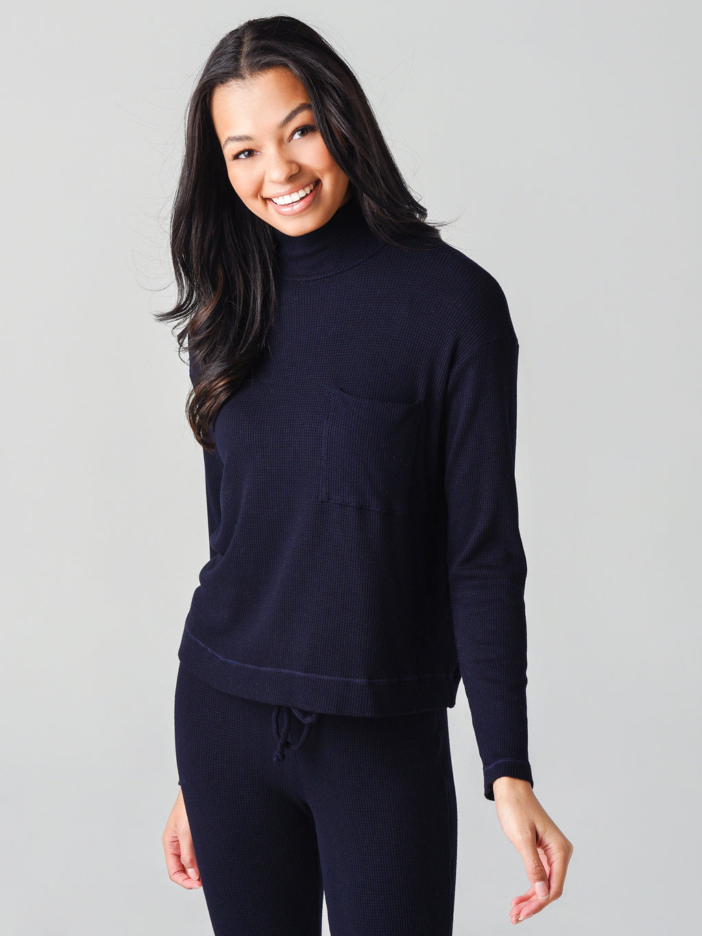 Stateside Women’s Viscose Thermal Funnel Pullover - Saint Bernard