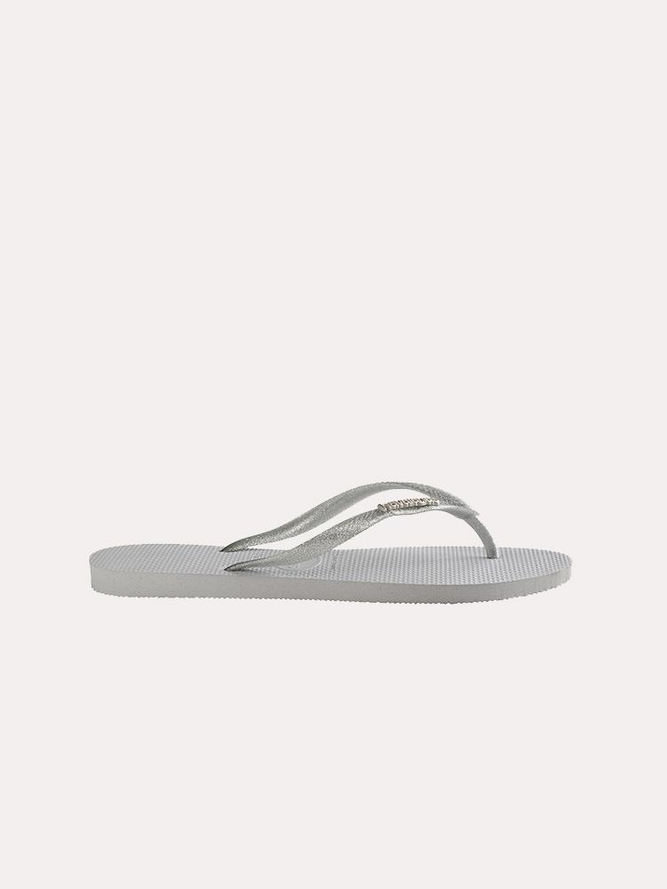 Havianas Slim Logo Metallic Sandal - Saint Bernard