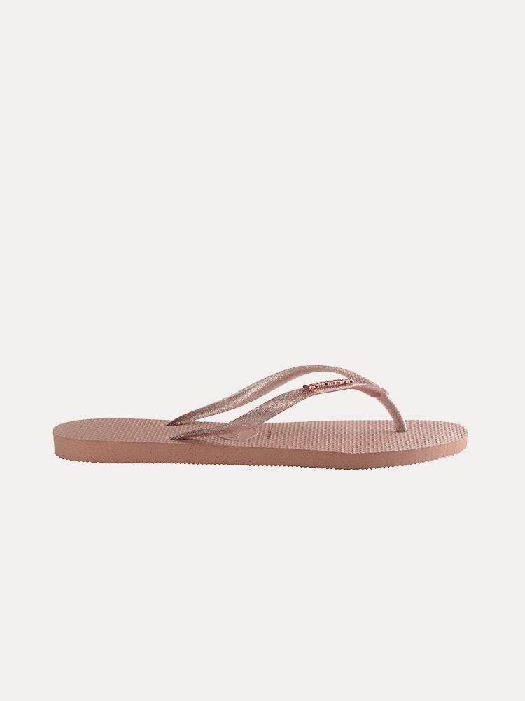 Havianas Slim Logo Metallic Sandal - Saint Bernard