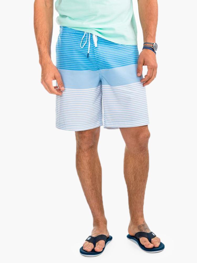 Southern Tide Boys' Varigated Stripe Water Short - Saint Bernard