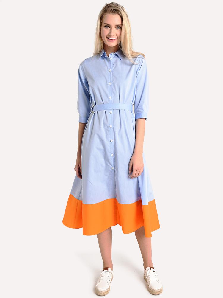 MDS Stripes Shirtdress - Saint Bernard