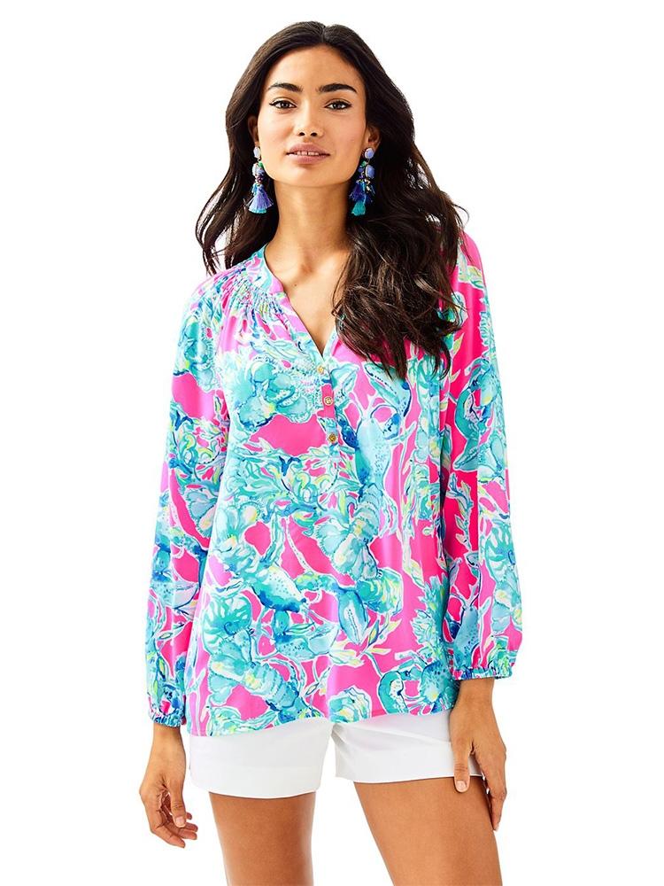 Lilly Pulitzer Women's Elsa Top - Saint Bernard