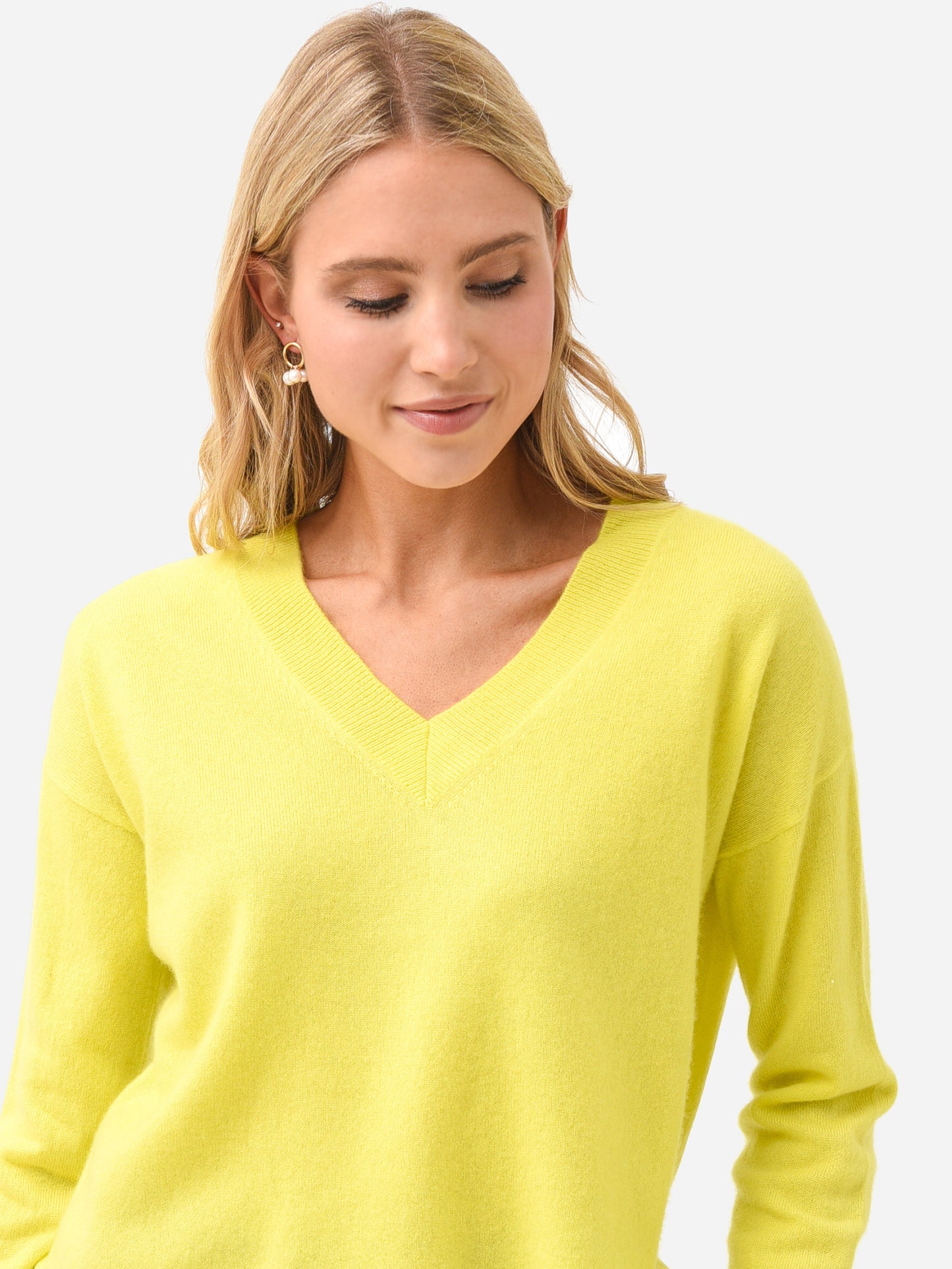 J Society Women's Cashmere Crew Sweater - Saint Bernard