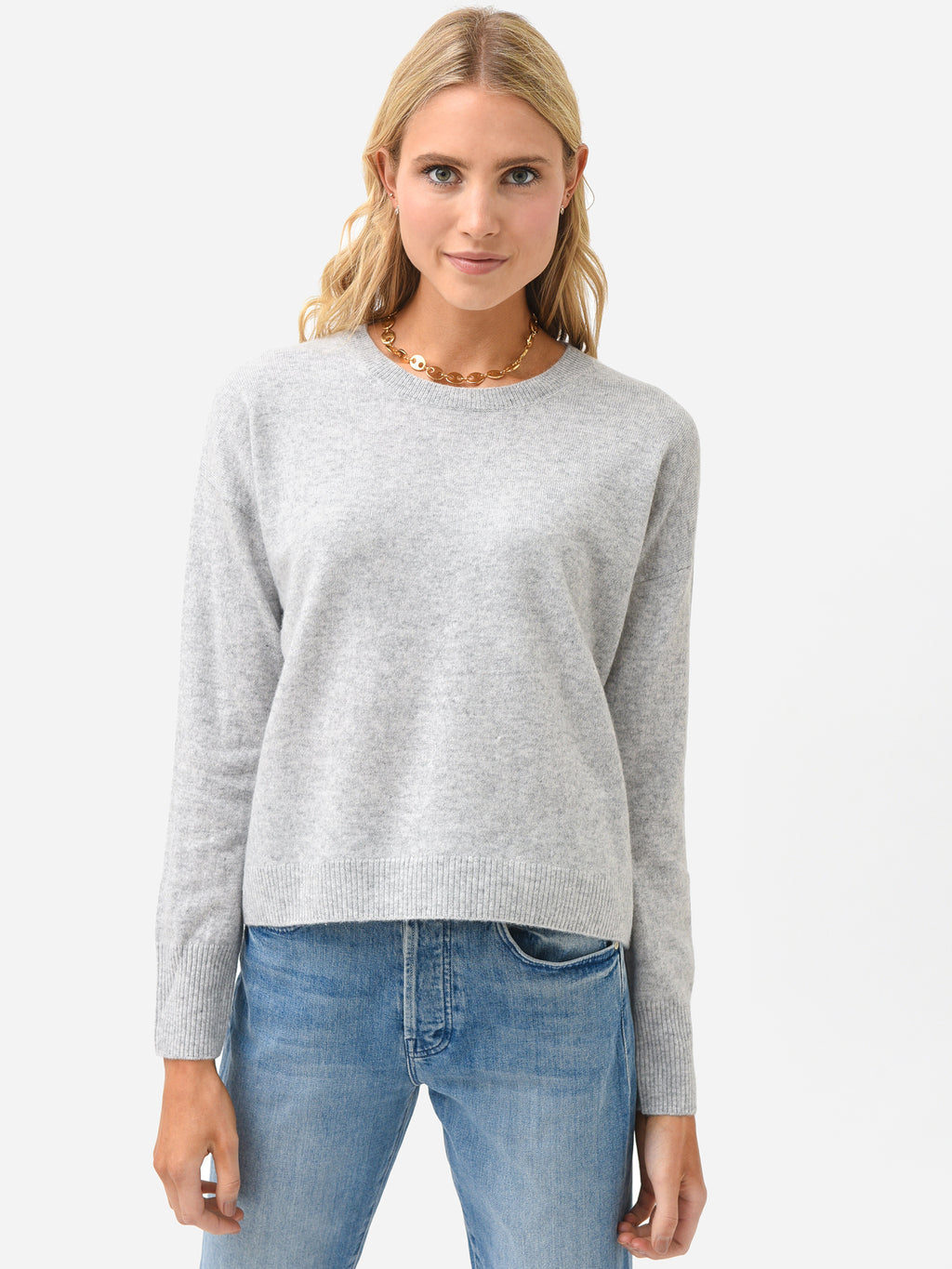 J Society Women's Cashmere Crew Sweater - Saint Bernard