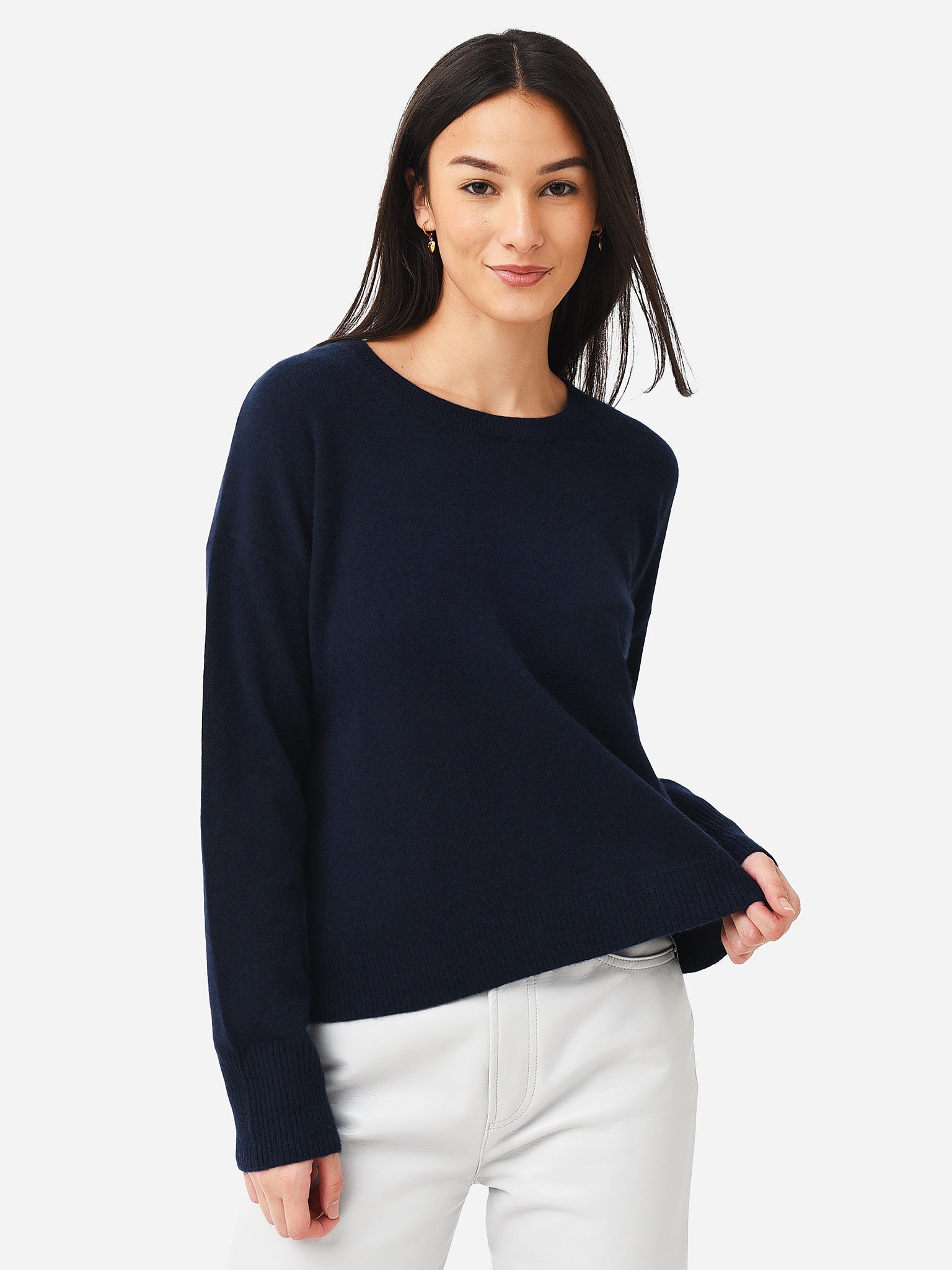 J Society Women's Cashmere Crew Sweater - Saint Bernard