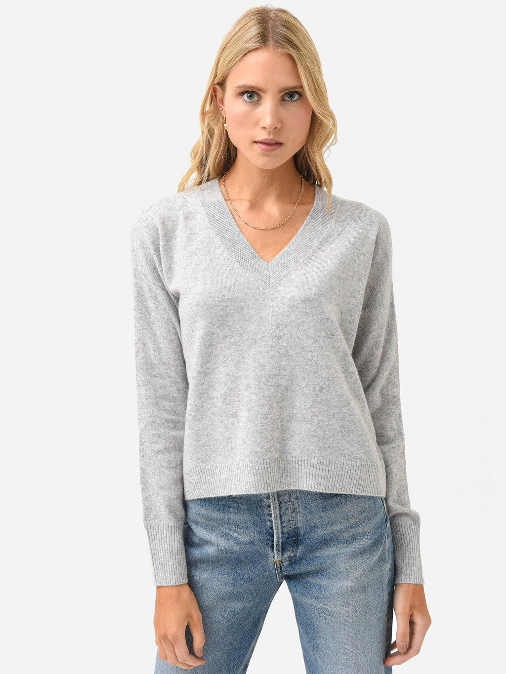 J Society Women's V-Neck Sweater - Saint Bernard